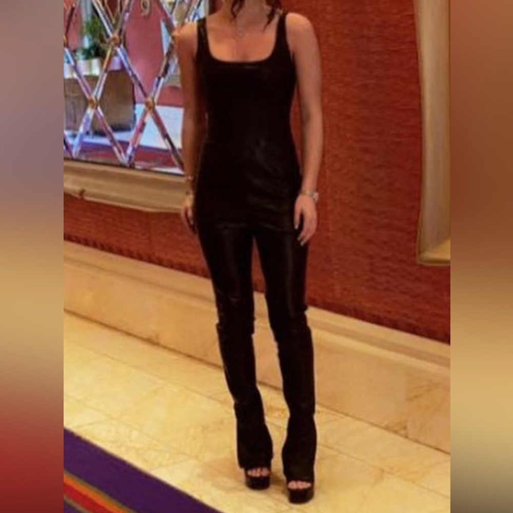 LEATHER JUMPSUIT